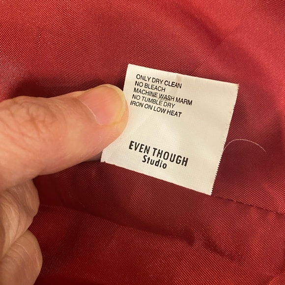 Red wool coat - Picture 5 of 14